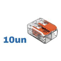 10 Conectores Automáticos Até 6,0MM 2 Polos 41A - Wago 10 Conectores Automáticos Até 6,0MM 2 Polos 41A - Wago