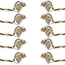 10 Conectores Chicote Soquete Fio Plug Para Farol Lampada H4