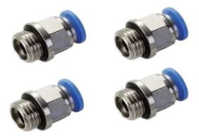 10 Conectores Engate Rápido Tubo Pu 8mm X Rosca 1/2 Bsp Kit