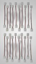 10 Conectores Fita LED 8mm 2 Vias 10 Conectores Fita LED 8mm 2 Vias