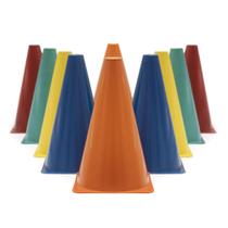 10 Cones Demarcatórios P/treinamento Ginastica Colorido