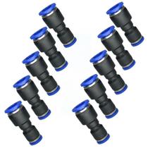10 Conexões Pneumáticas União Emenda Redução 8mm X 6mm