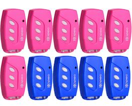 10 Controle Portão Eletronic Alarme 433,92mhz Code Learn com Clip de Fixação Garen Ppa Rcg Seg Rosa Azul 10 Controle Portão Eletronic Alarme 433,92mhz Code Learn com Clip de Fixação Garen Ppa Rcg Seg Rosa Azul