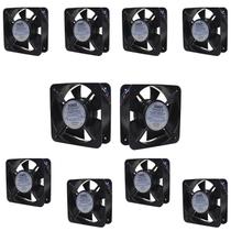 10 Coolers Para Painel 220vca Rolamento Esfera Metaltex