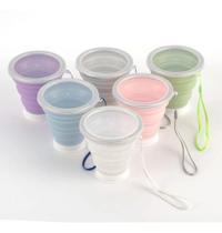 10 Copo Silicone Dobrável Reutilizável Ecológico 320ml