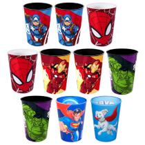 10 Copos 320ml para Base de Ovo de Páscoa Caseiro Infantil Super Heróis Lembrança Festa