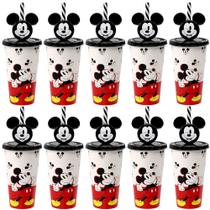 10 Copos Canudo Orelhas Mickey 500ml para Infantil Lembrancinha Sacola Surpresa 10 Copos Canudo Orelhas Mickey 500ml para Infantil Lembrancinha Sacola Surpresa