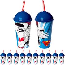 10 Copos com Canudo do Superman para Colorir Sacola Surpresa Aniversário Infantil 10 Copos com Canudo do Superman para Colorir Sacola Surpresa Aniversário Infantil
