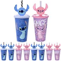10 Copos com Orelhas Stitch e Angel 500ml Festa Infantil Lembrancinha Presente 10 Copos com Orelhas Stitch e Angel 500ml Festa Infantil Lembrancinha Presente