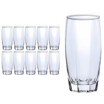 10 Copos de Vidro 370ml Florence Transparente Suco Agua 10 Copos de Vidro 370ml Florence Transparente Suco Agua