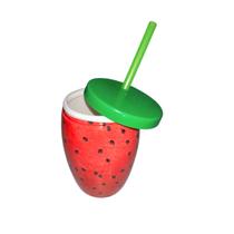 10 Copos Decorativos Com Canudo Festa Havaiana Melancia 10 Copos Decorativos Com Canudo Festa Havaiana Melancia