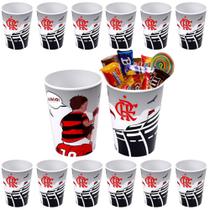 10 Copos do Flamengo para Doces Lembrança Festa Aniversário Sacolinha Surpresa