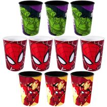 10 Copos Estampado Hulk Aranha e Homem de Ferro para Base de Ovo de Páscoa Caseiro
