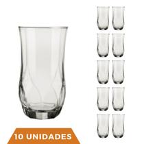 10 Copos Ópera Vidro Transparente Redondo 360ml Durável Nadir 10 Copos Ópera Vidro Transparente Redondo 360ml Durável Nadir