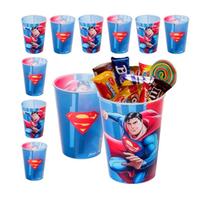 10 Copos P/ Festa E Sacolinha Surpresa Superman Lembrancinha 10 Copos P/ Festa E Sacolinha Surpresa Superman Lembrancinha