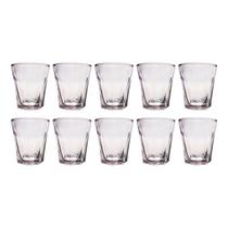 10 Copos Shot Vidro Vodka Tequila Cachaça Dose 45mL Bar