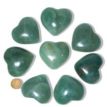 10 Coração Quartzo Verde Pedra Natural 50 a 60mm Classe C