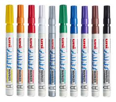 10 Cores Caneta Permanente Uni Paint Marker