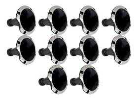 10 corneta alumínio 11-25 cone curto boca rosca preta