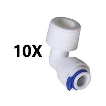 10 Cotovelo Joelho Engate Rápido Rosca 1/2 P/ Mang 3/8