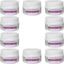 10 Creme Hidratante Alquimia Elastina Colágeno e Vitamina E Pote 250g