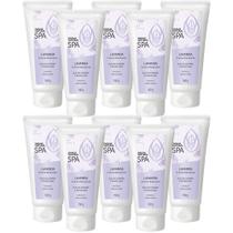 10 Creme Massagem Relaxante SPA Lavanda 160G D'Agua Natural