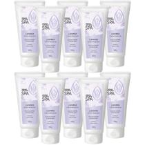 10 Creme Massagem Relaxante SPA Lavanda 160G D'Agua Natural