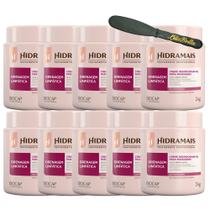 10 Cremes Massagem Drenagem Linfática 1KG Hidramais+Espatula