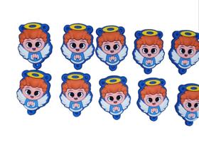 10 Cruz 10 Entremeio Anjo de Borracha 4 cm Baby Infantil Azu