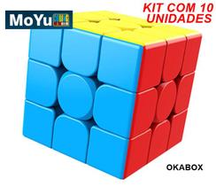 10 Cubos Mágico 3x3x3 Moyu Meilong Stickerless
