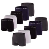 10 Cuecas Boxer Masculina Trifil Sem Costura De Microfibra Toque Macio Box Básica 10 Cuecas Boxer Masculina Trifil Sem Costura De Microfibra Toque Macio Box Básica