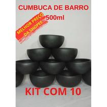 10 Cumbucas de barro 500ml / kit com 10 Cumbucas
