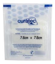 10 Curativos Compressa Petrolatum 7,6X7,6Cm Estéril Curatec