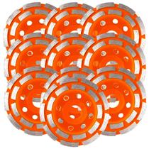 10 Disco Desbaste Segmentado Concreto Mármore Esmerilhadeira