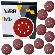 10 Disco Lixa Lixadeira Parede 225mm Wbr Wagner Vonder