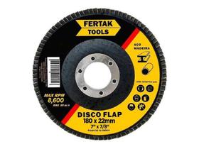 10 Discos De Lixa Flap 7 - 180Mm - Fertak