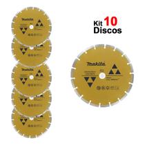 10 Discos Diamantado Segmentado 9' p/Concreto D-44292 Makita