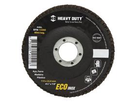 10 Discos Flap Grão 120 Ecoinox 4.1/2 115mm - Heavy Duty