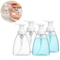 10 Dispensador de Sabão Espuma 250 ml Recarregável Compacto