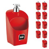 10 Dispenser P detergente Vermelho Com válvula Metalizada UZ