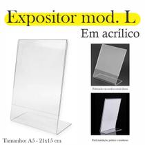 10 Display L Expositor 21X15 Acrílico Cardápio Pix Qr A5 Ver 10 Display L Expositor 21X15 Acrílico Cardápio Pix Qr A5 Ver