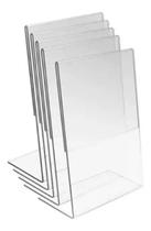 10 Displays L Expositor 10X15 Acrílico Cardápio Pix Qr Code