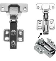 10 Dobradiça Reta/baixa Amortecedor 35mm Calço Fixo 10 Dobradiça Reta/baixa Amortecedor 35mm Calço Fixo