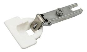 10 Dobradiça Reta Com Calço Plástico Para Armários Porta Cozinha Banheiro 26mm Itatiaia Inamel