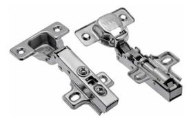 10 Dobradiças Armario Reta Para Móveis Com Amortecedor 35mm 10 Dobradiças Armario Reta Para Móveis Com Amortecedor 35mm