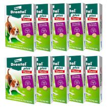 10 Drontal Plus Carne Cães 10kg Vermifugo 4 Comprimidos 10 Drontal Plus Carne Cães 10kg Vermifugo 4 Comprimidos