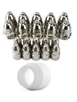 10 Eletrodo 10 Bico Corte 1 Bocal Plasma P80 Cut 60/80/100 10 Eletrodo 10 Bico Corte 1 Bocal Plasma P80 Cut 60/80/100