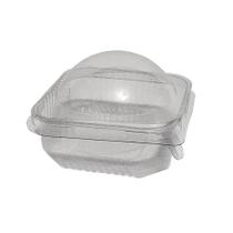 10 Embalagem Flip Bolinho 100ml Mini Doce Brownie Donut Tampa Bolha Cristal