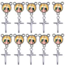 10 Entremeio + 10 Cruxifixo Fe Nossa Senhora das Lagrimas 10 Entremeio + 10 Cruxifixo Fe Nossa Senhora das Lagrimas