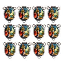 10 Entremeio Rainha da Paz Oval para Montagem de Terços